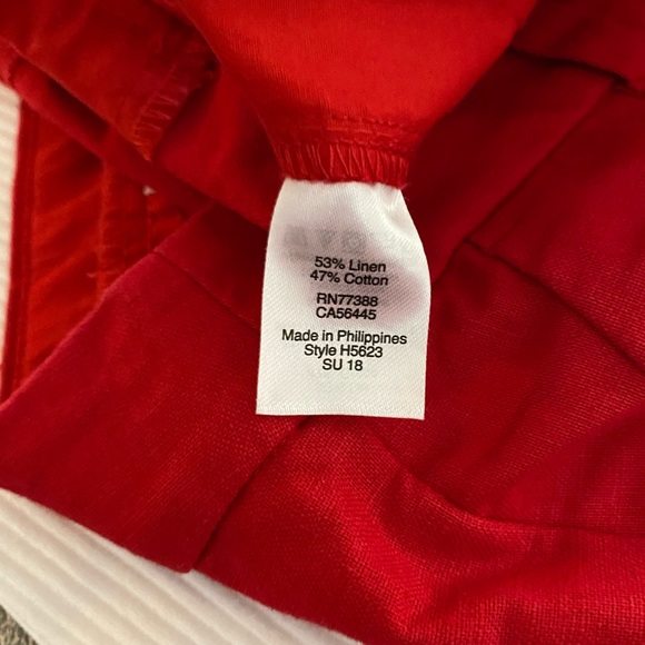 J. Crew Scallop Edge shorts Red Size 6 - Picture 5 of 7